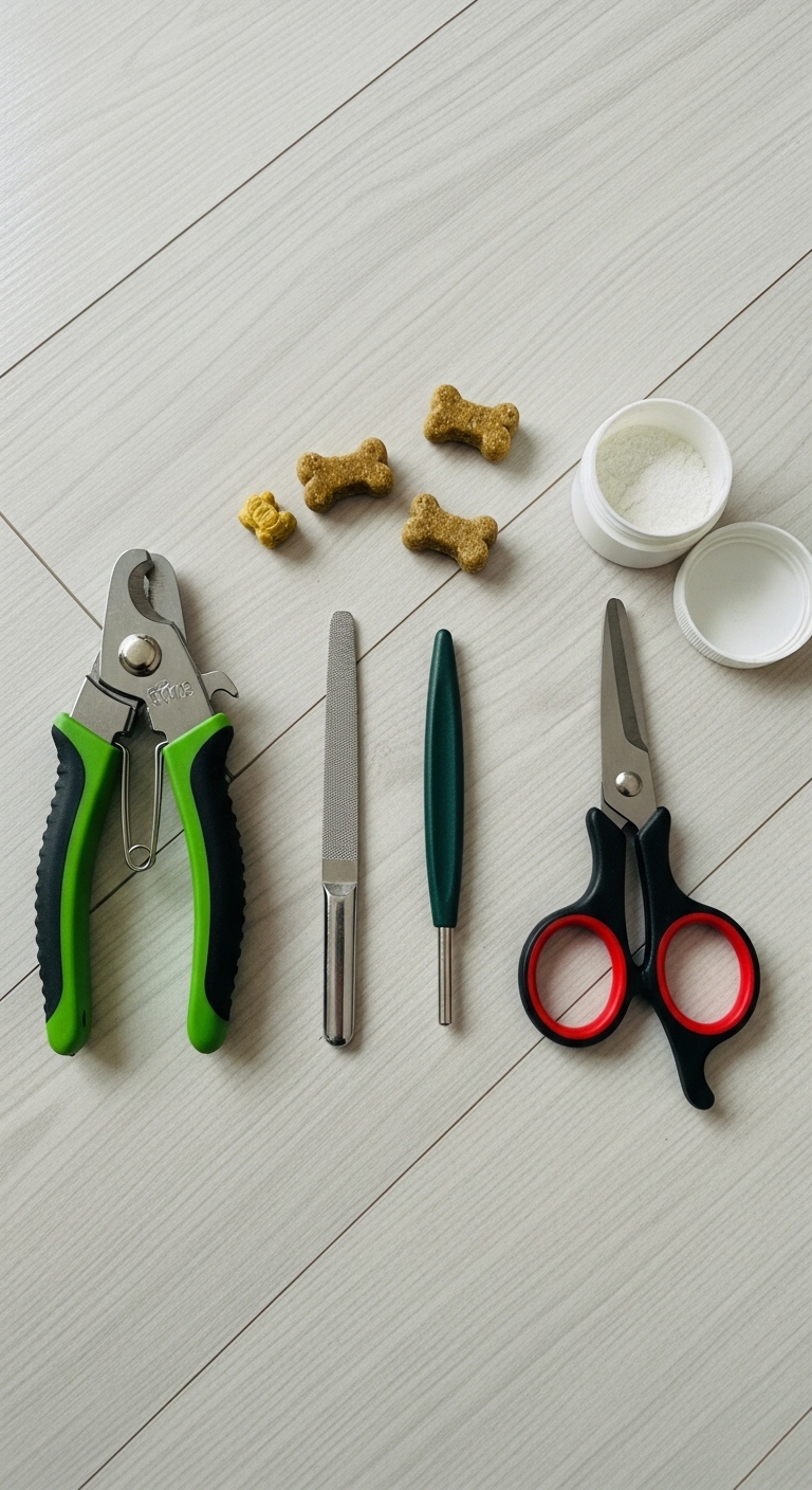 A pair of scissors, a pair of scissors, and a pair of scissors.