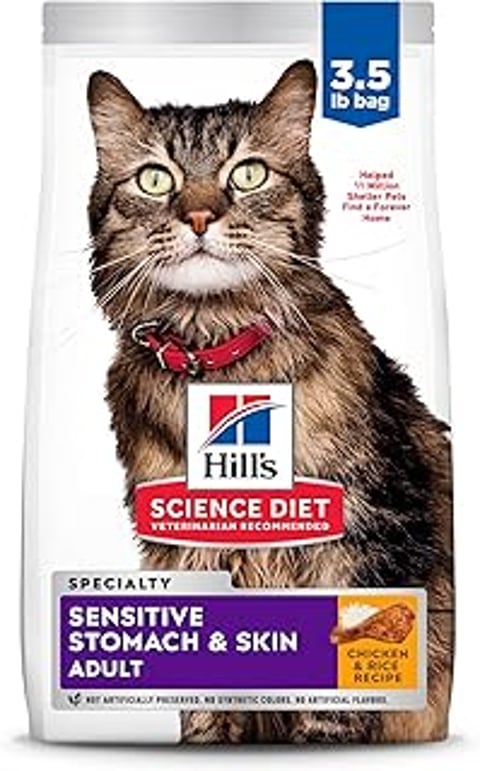 A cat food bag that says Science Diet on it.