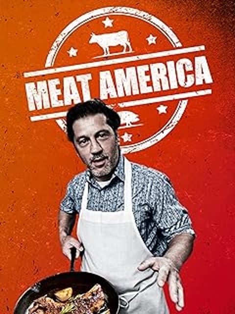 A man wearing a white apron and a chef's hat is cooking meat.